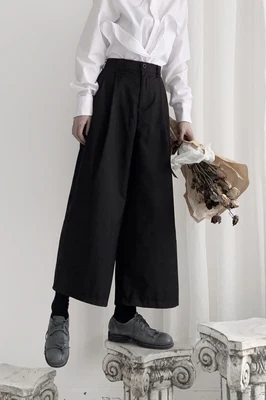 Dark Yamamoto original Retro Niche Design Yoji casual pants broad legs woman