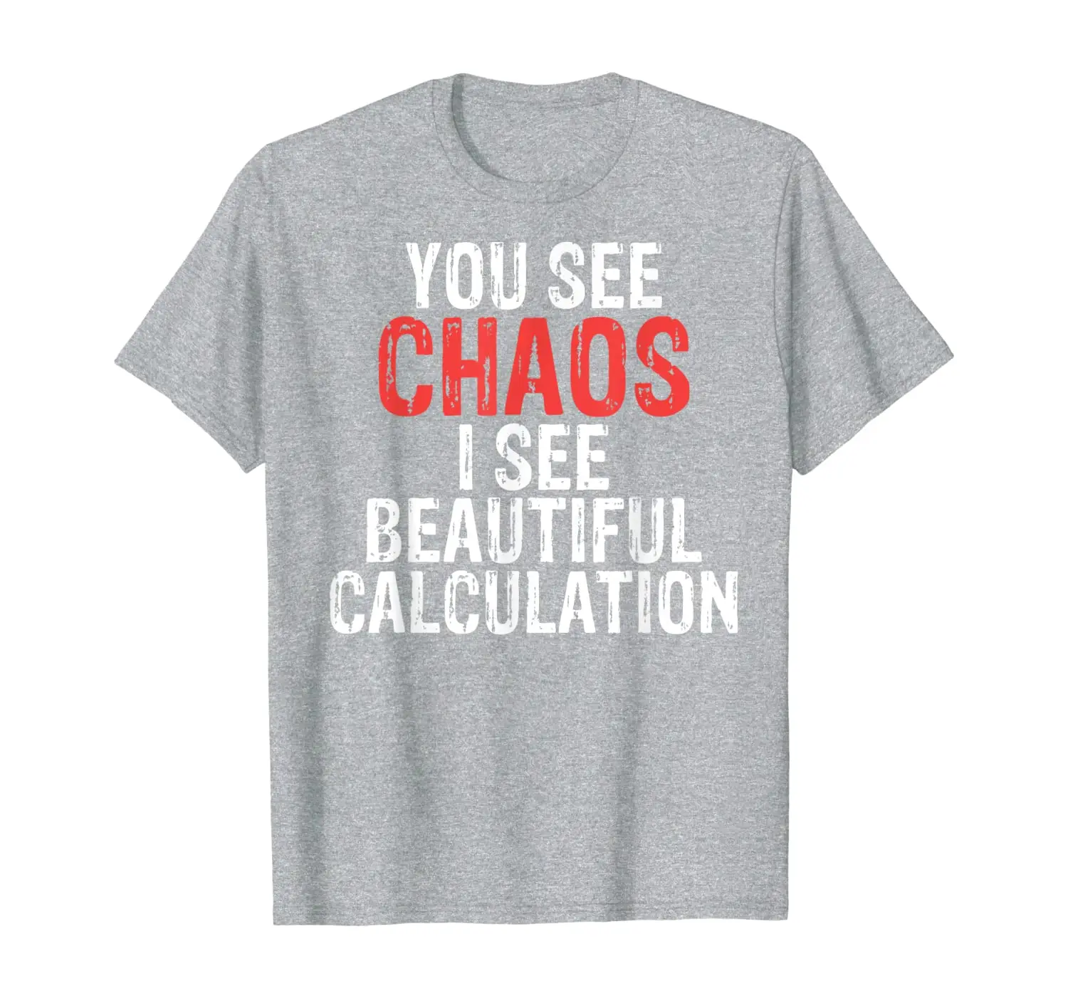 

You See Chaos I See Beautiful Calculation | Math and Science T-Shirt
