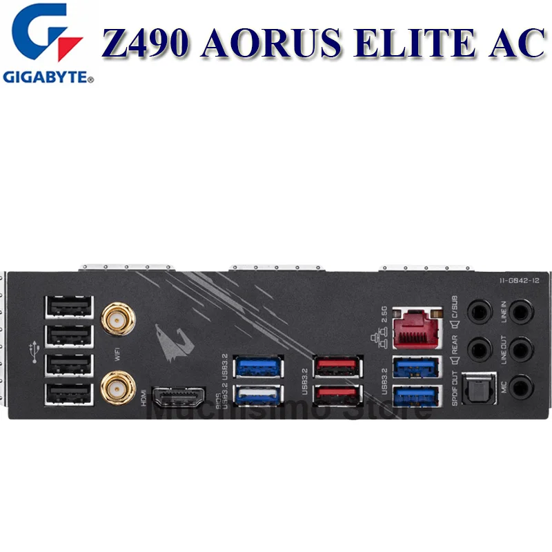 

Gigabyte Z490 AORUS ELITE AC Motherboard LGA 1200 DDR4 LGA 1200 PCI-E 4.0 SATA III Intel Z490 Desktop 128GB Z490 Mainboard 1200