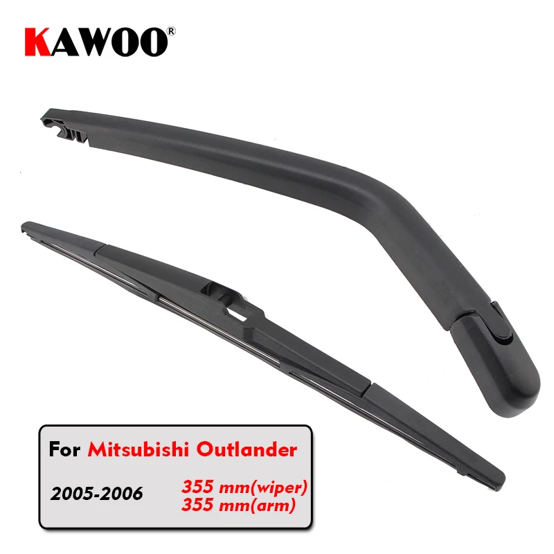 Стеклоочистители заднего стекла KAWOO для Mitsubishi Outlander Hatchback (2005 2006) 355 мм