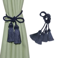 tassels curtain tieback accessories curtains holder buckle handmade rope tassels fringe bandage home decoration