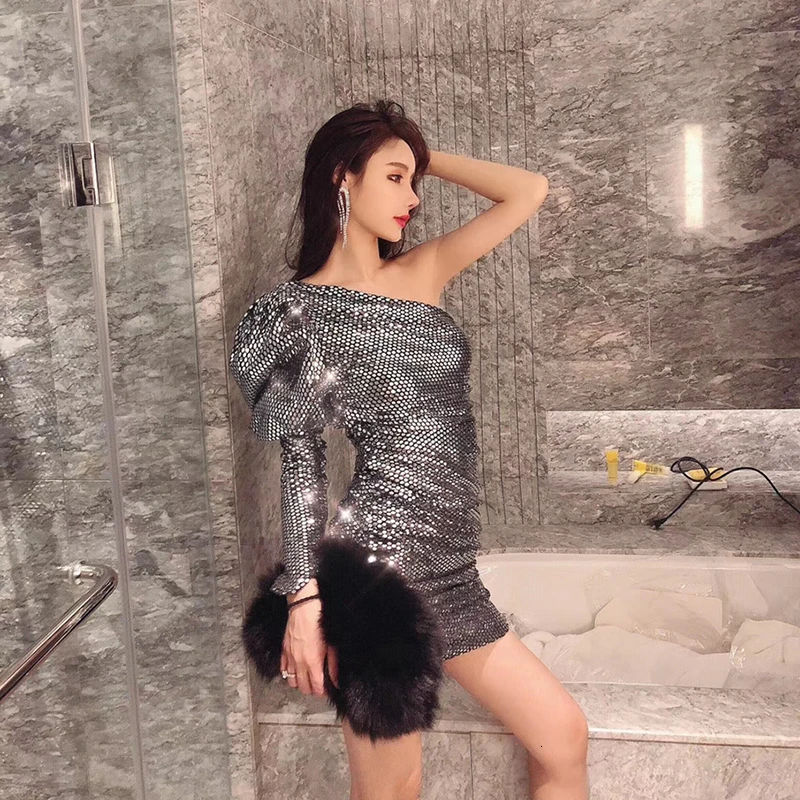 TWOTWINSTYLE Sext вечерние платье для Для женщин без бретелек на одно плечо с пышным