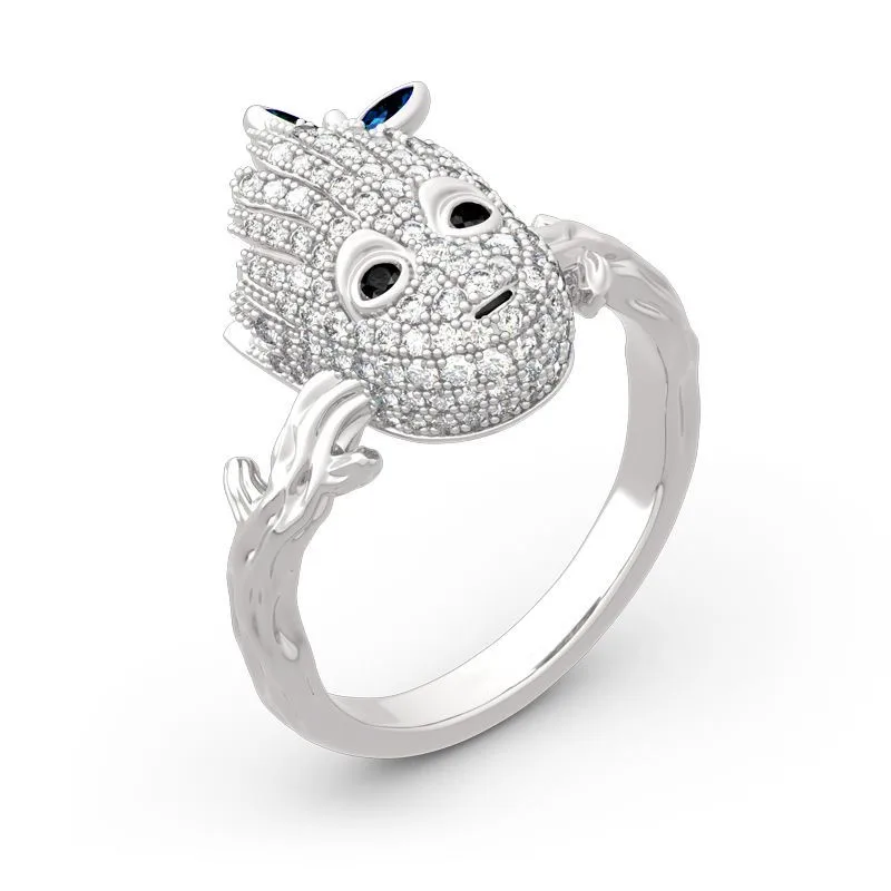 

Creative Dryad Ring Fashion Fashion Luxury Fully Inlaid Zircon Boy Birthday Gift Party Jewelry Wholesale