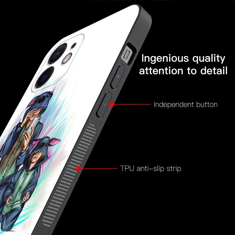 Силиконовый чехол для Apple iPhone 13 12 11 Pro Max Mini XS XR X 7 8 Plus 6 6S SE 2020 | Мобильные телефоны и