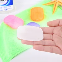 20pcs disposable soap paper clean scented slice foaming box mini paper soap for outdoor travel camping hiking outdoor box paper