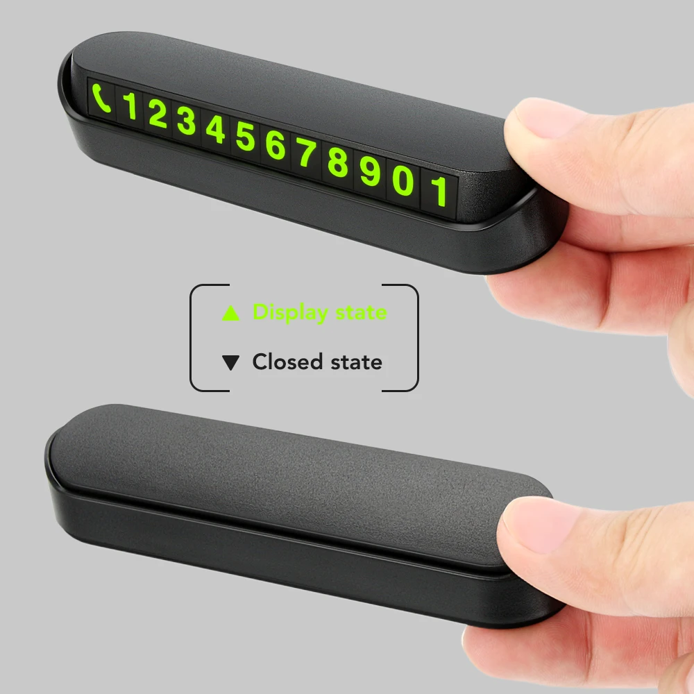 Автомобильный светящийся номер временной парковки для Ford Focus 2 3 Fiesta Mondeo Kuga Citroen C4 C5