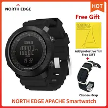 North Edge Apache smart watch Men sport smartwatch for Running Climbing Swimming Compass Altimeter Barometer waterproof 50m