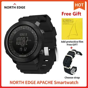 North Edge Apache smart watch Men sport smartwatch for Running Climbing
Swimming Compass Altimeter Barometer waterproof 50m