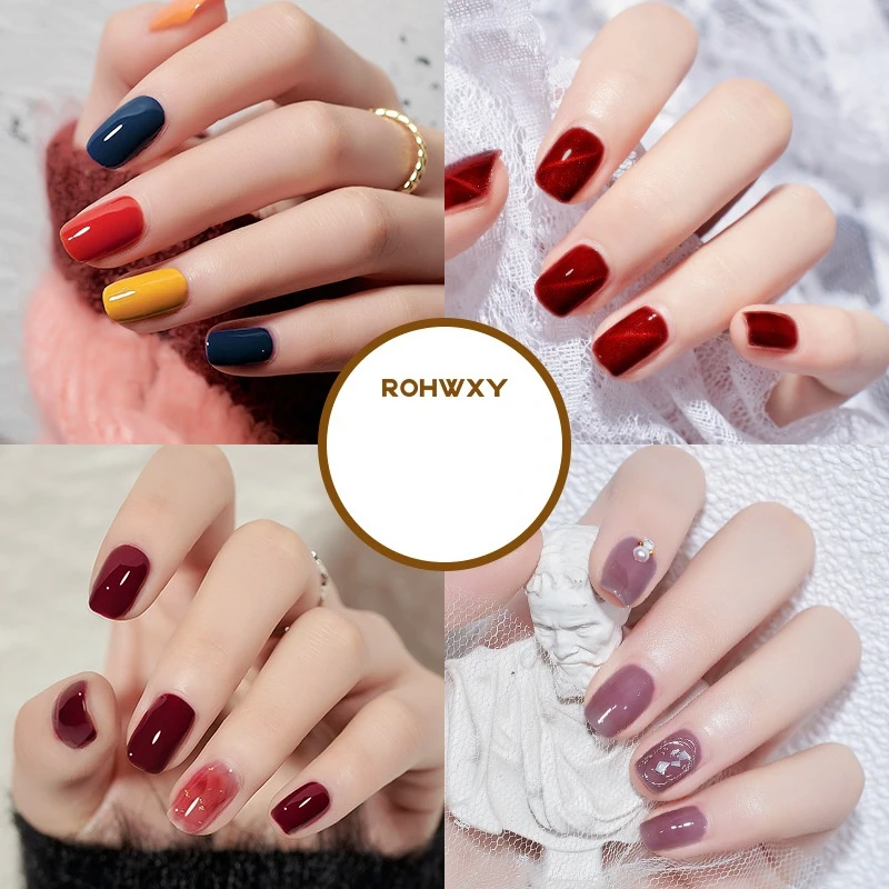 Гель-лак для ногтей с полным покрытием великолепный цветной отмачиваемый УФ