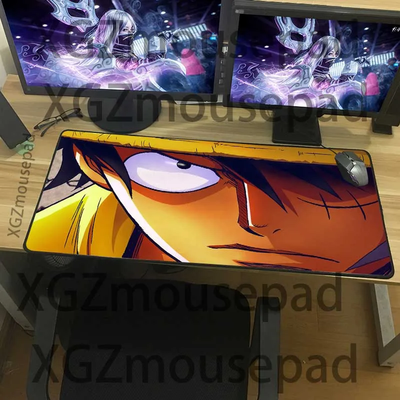 XGZ большой игровой коврик для мыши черный замок край аниме один кусок ноутбук
