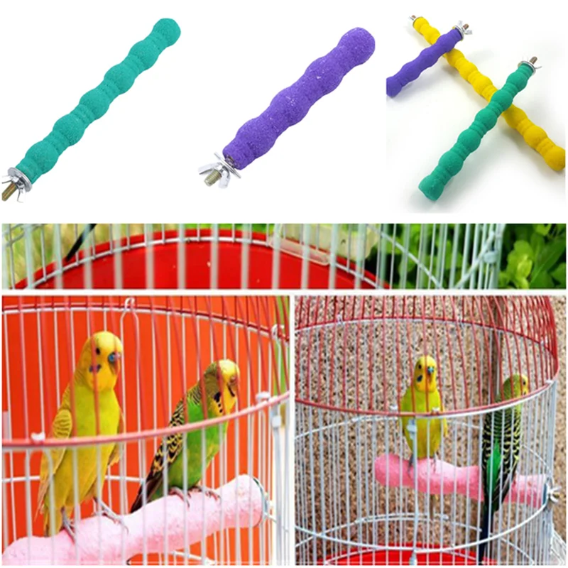 

Pet Parrot Raw Wood Pet Parrot Toys Bird Cage Perches Stand Platform Paw Grinding Bites Toys for Parrot Pet Accessories