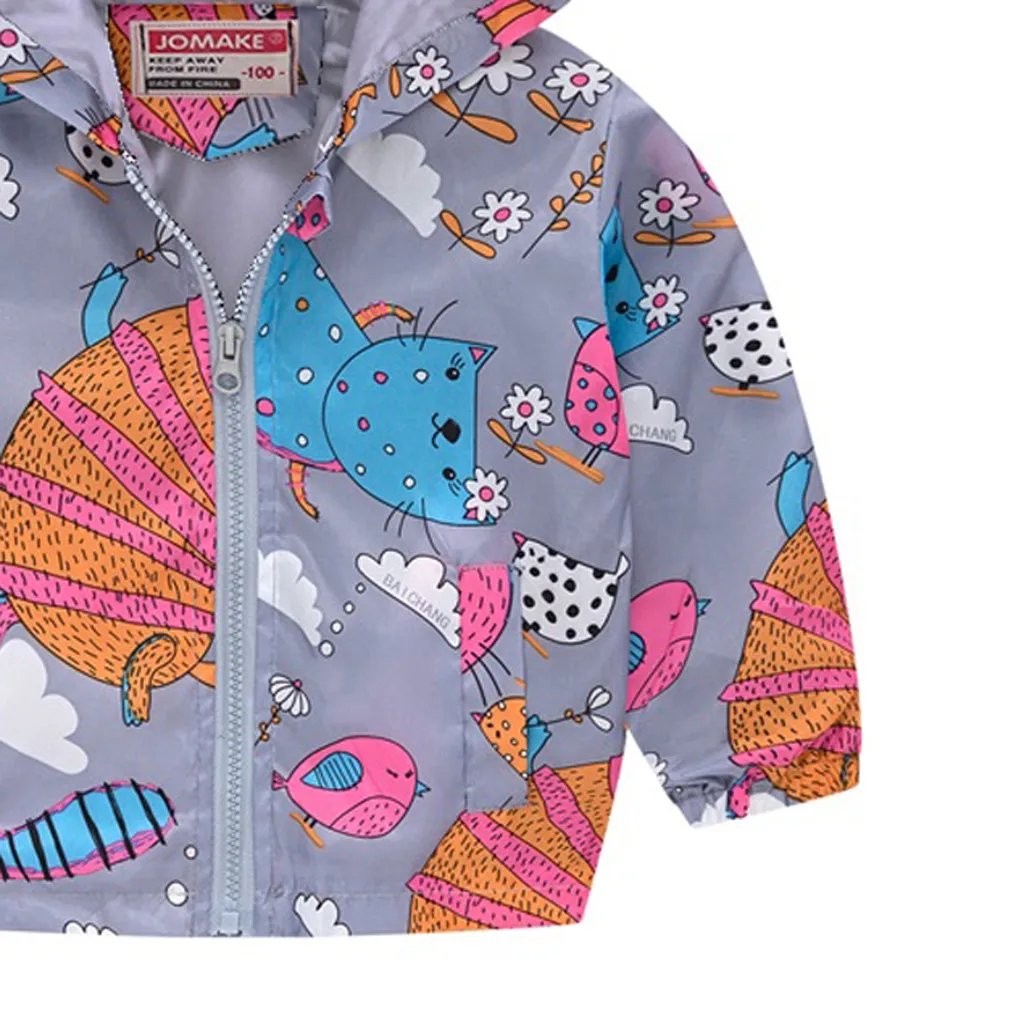 Осенняя куртка для детей малышей маленьких девочек мальчиков пальто с длинным