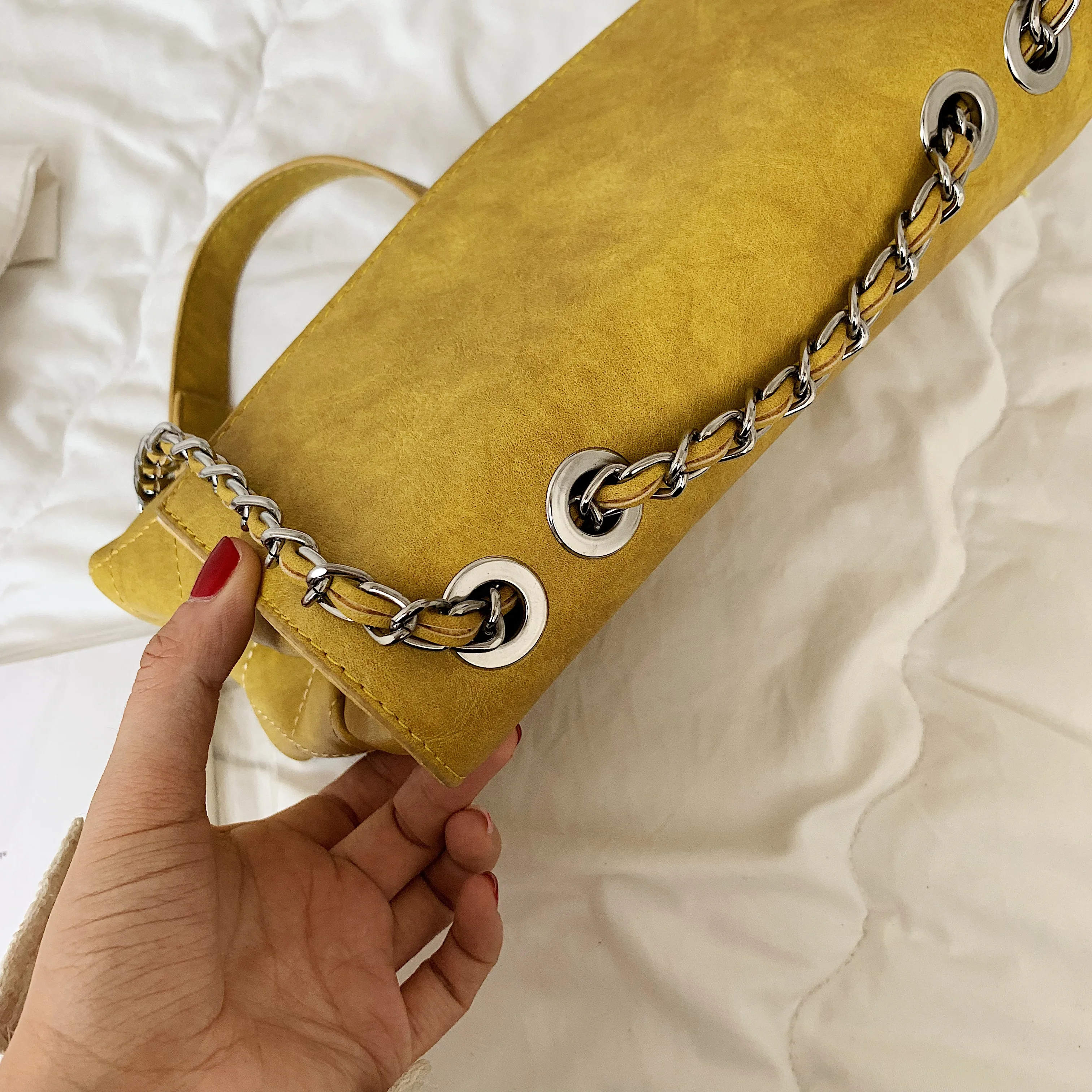 

Bags For Women 2021 High Quality PU Leather Famous Brand Chain Mobile Phone Handbag Designer Sac A Main Ladies Shoulder Bag