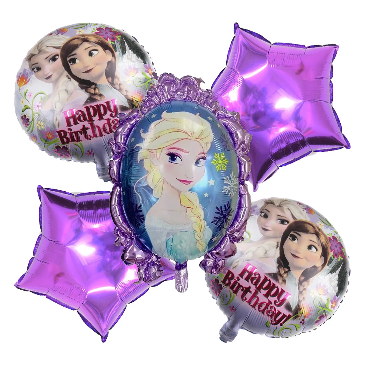 

6pcs/lot Elsa Anna Disney Frozen princess foil balloons Baby shower girl snowman birthday party decorations kids toys favor