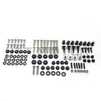 free shipping chrome motorcycle part fairing bolt kit body work screws nuts fasteners for honda cbr 600 f4 f4i 1999 2007