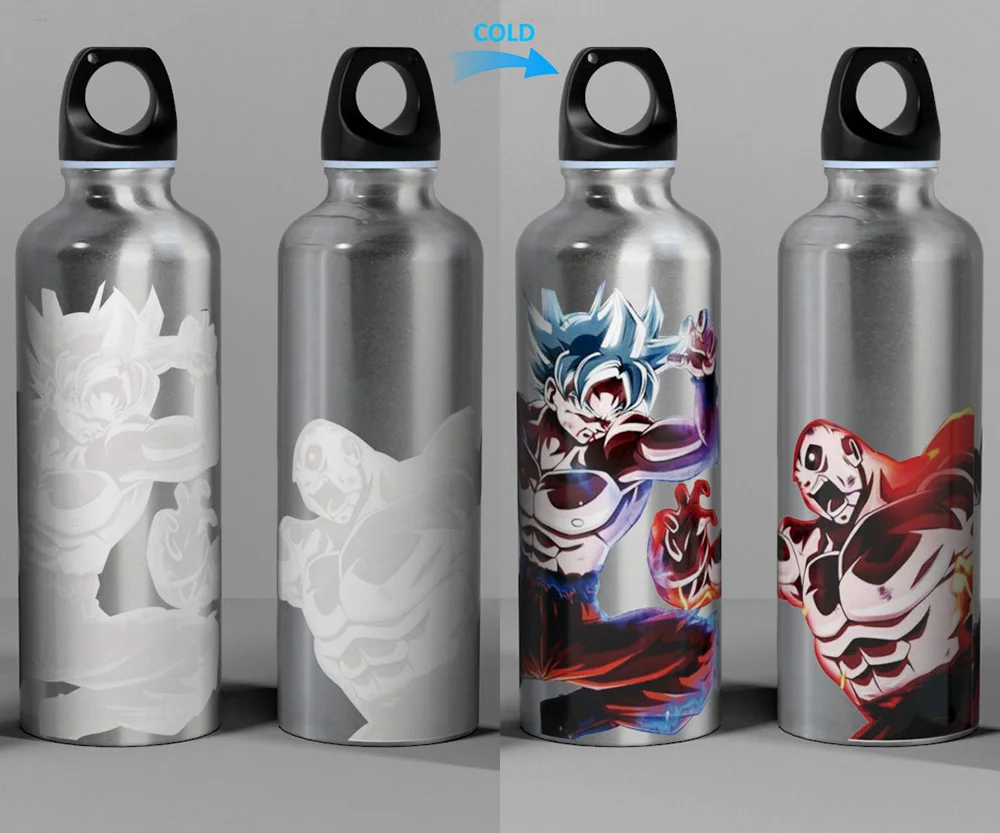 cold color changing Дизайн холодное изменение цвета Гоку бутылка для воды Спорт на открытом воздухе бутылки для воды - Цвет: cold color changing