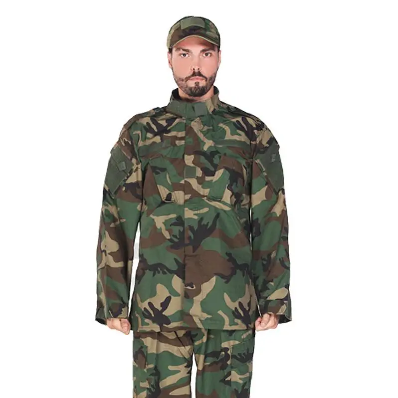 Jungle 17Color Men Army Tactical Military Uniform Camouflage Combat Shirt Clothes Special Forces ACU Militar Uniforms for Man Coat Set - Цвет: Jungle
