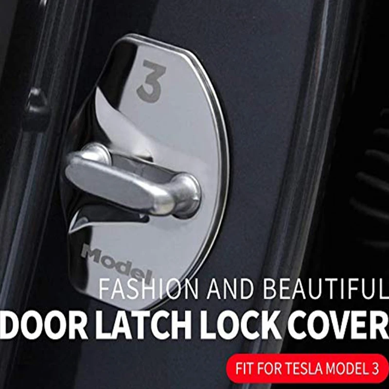 4 шт. крышка для дверного замка Tesla Model 3|Тюнинговые молдинги| |