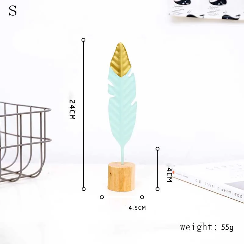 Скандинавское простое Современное украшение металлическое перо для рукоделия