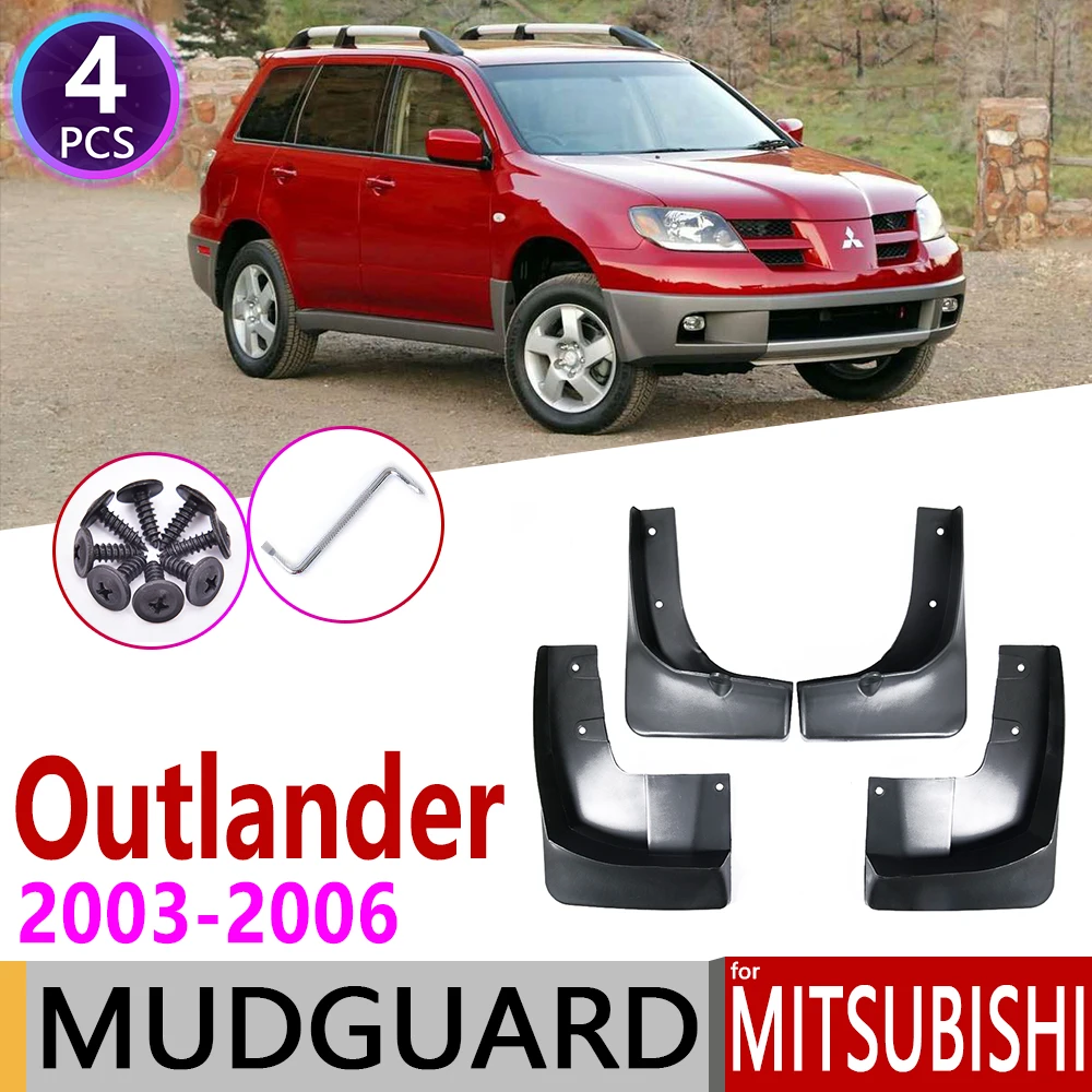 

4 PCS for Mitsubishi Outlander 2003~2006 Car Mudflaps Fender Mud Guard Flap Splash Flaps Mudguards Accessories 2004 2005 1st Gen