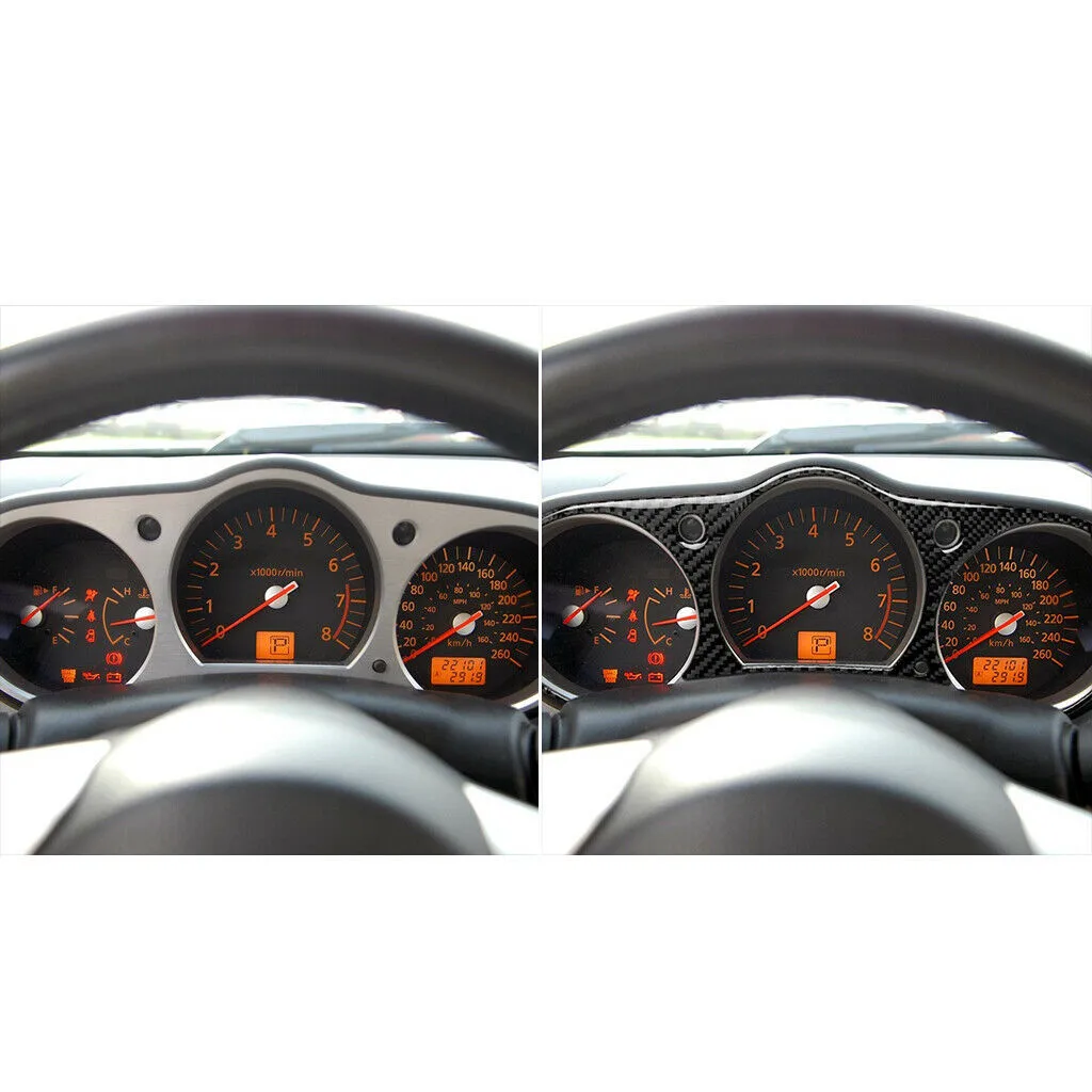 

Black Cover Instrument Cluster Panel Decorative Stickers Easy Installation