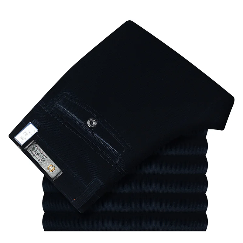 Мужские вельветовые деловые брюки осень зима мужские повседневные плотные