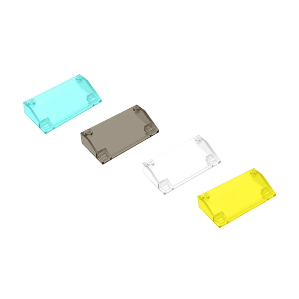 

4pcs Slope 33 3 x 6 without Inner Walls Transparent Colors 58181 Building Blocks Assembles Particles DIY Children Toys