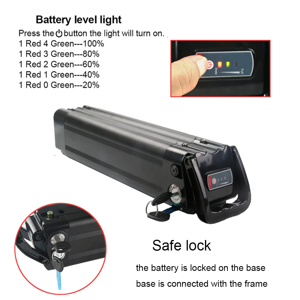 Silverfish Battery Kit 36V 48V 15Ah 20Ah Seat Tube Ebike Pack Lithium ion Batteries For MiFa CMACEWHEEL KS26 Y20 GW20 | Спорт и