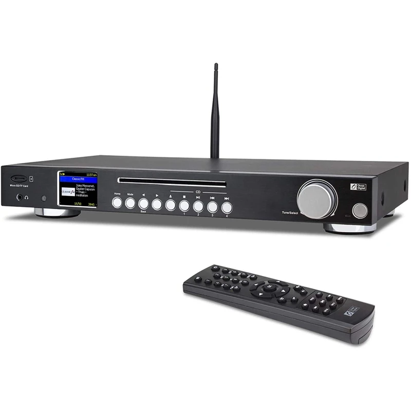 WR-50CD WiFi / FM Dab интернет-радио тюнер + Micro-SD/TF-карта приемник и CD-плеер-черный US разъем