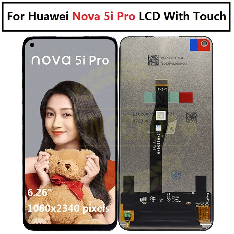Для Huawei nova 5i nova5i P20 Lite 2019 ЖК-дисплей с рамкой сенсорный экран дигитайзер планшетов