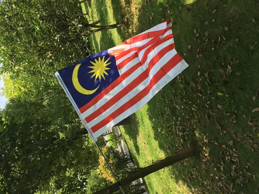 3*5 футов Малайзия Летающий флаг полиэстер страна национальные Висячие флаги
