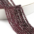 Бусины с фиолетовым гранатом, натуральные граненые бусины из натурального камня для изготовления ювелирных изделий, рукоделия, сделай сам, серьги, амулет, браслет, ожерелье, 15 дюймов