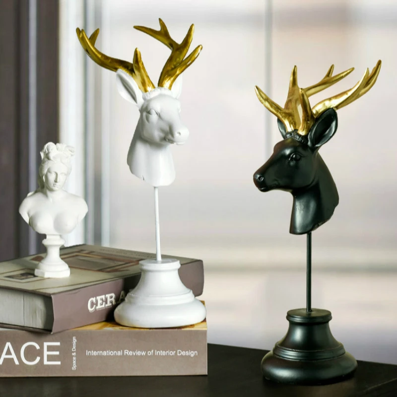 Винтажная Подставка для хранения украшений с головой оленя украшение дома