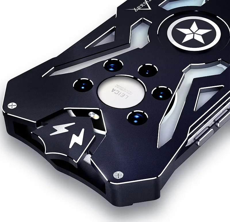 

For Huawei Mate 40 Pro Luxury Gothic style Aluminum Mobile Phone Case for Huawei Mate 40 Pro Plus Heavy Metal Rock Back Cover