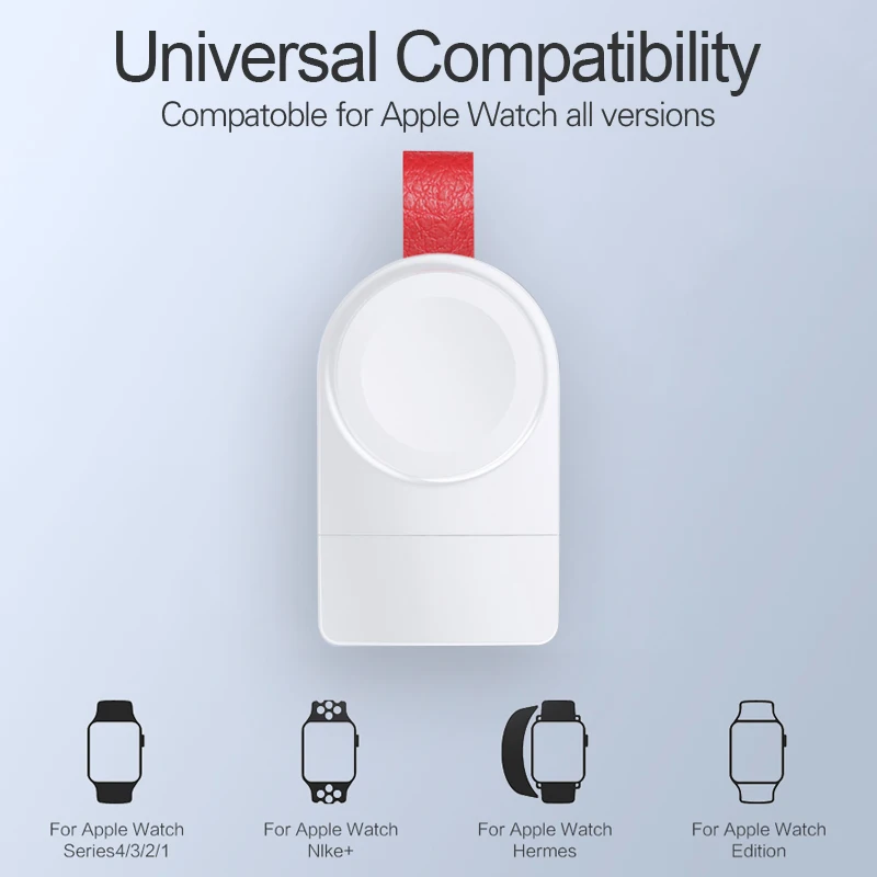 Беспроводное зарядное мини-устройство WK для Apple Watch Series 4 3 2 1 портативное быстрое магнитное зарядное устройство USB без зарядного кабеля быстрая зарядка док-станция