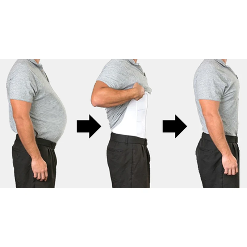 Мужской утягивающий жилет корректирующий фигуру приталенная рубашка для груди