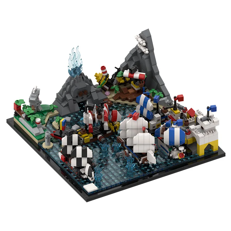 

MOC The Ship Boat Building Blocks Piratesal classic movie of The Movie Series Bricks Classic Knights Toys for Children Archit