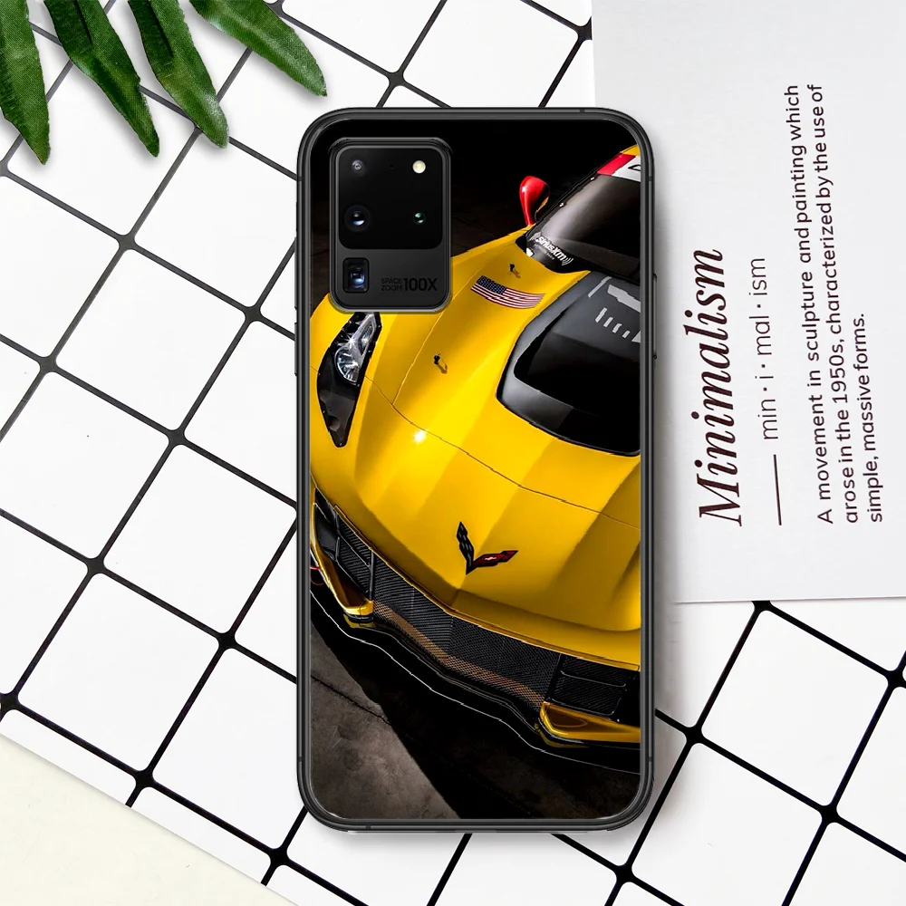 

American Car Brand Chevrolet Phone Case For Samsung Galaxy Note S 8 9 10 20 Plus E Lite Uitra black Cell Pretty Shell Silicone
