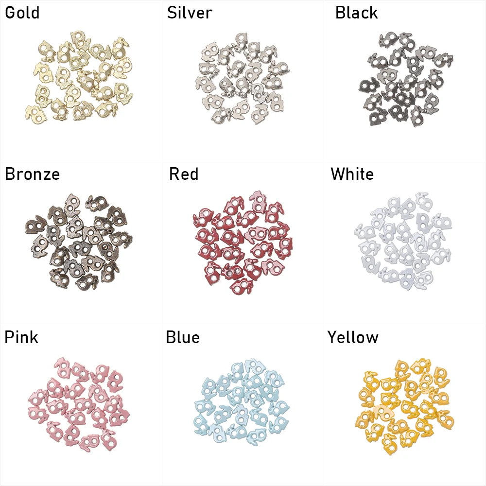 20/40 шт. DIY кукольная одежда мини Кролик кнопки пряжки крошечная металлическая