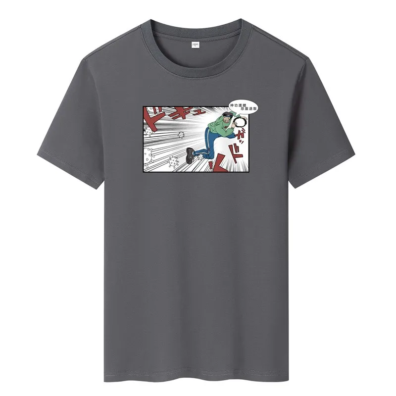 

SWENEARO 2021 new summer T-shirt men's 100% pure cotton comic print T-shirt men's casual O-neck short-sleeved brand T-shirt