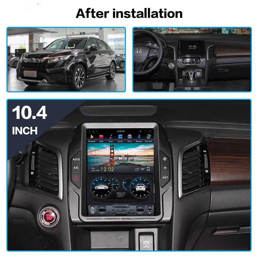 

4+64GB Android 9.0 Pie Car GPS Navigation Radio For Honda Avancier 2017 2018 With 12.1" IPS Video Dispaly Head Unit Multimedia