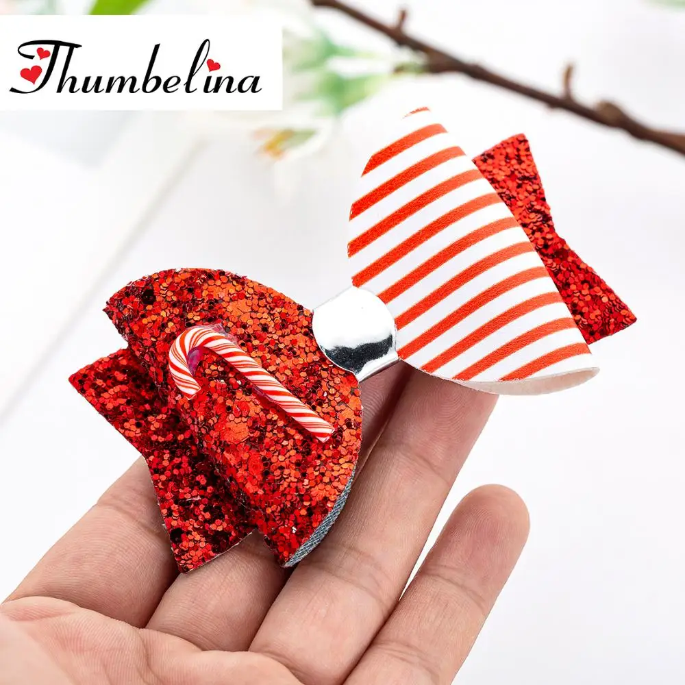 3 5 дюймов рождественские заколки желе банты для волос Танцевальная вечеринка