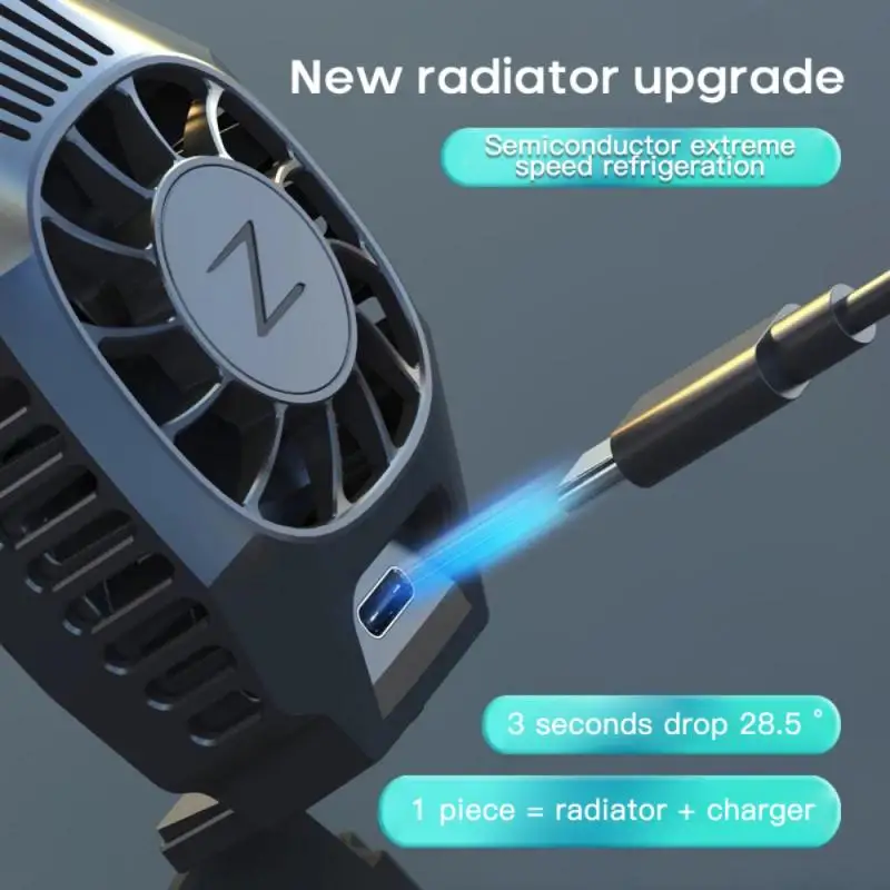 

Universal Mobile Phone USB Game Cooler System Cooling Fan Gamepad Holder Stand Radiator For Iphone Xiaomi Huawei Samsung Phone