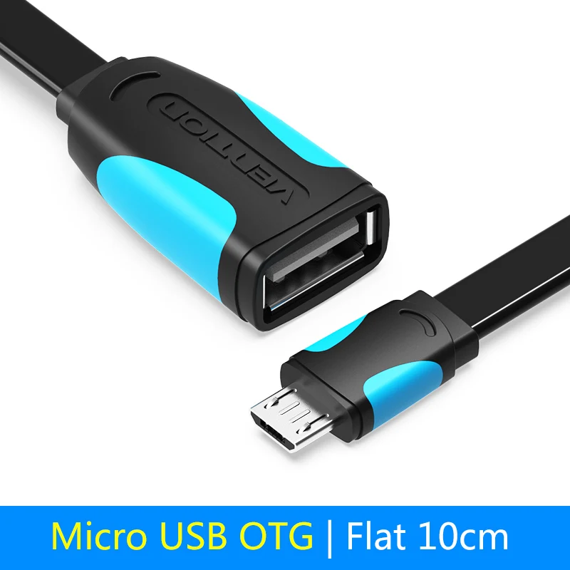Micro USB OTG 10cm Vention OTG адаптер Micro USB/USB 2.0 конвертер OTG кабель для Android Samsung Galaxy Xiaomi Планшеты компьютера на флэш- Мыши клавиатура клавиатура переходник микро usb на usb usb кабель otg кабель - Цвет: Micro USB OTG 10cm