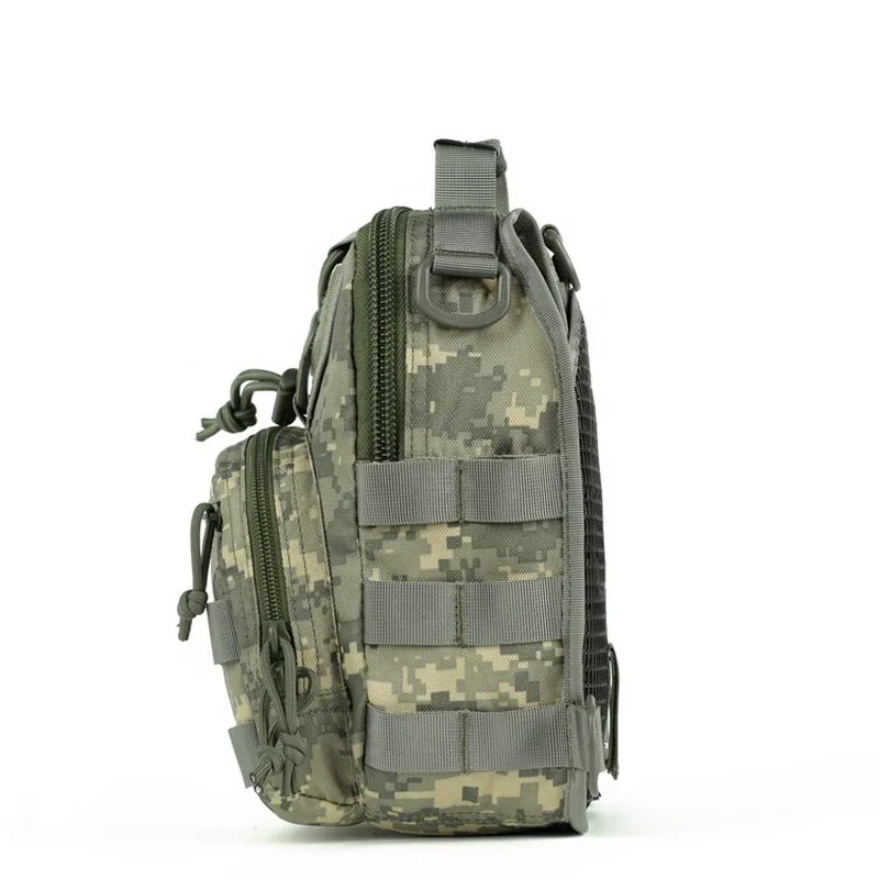 Anti Theft Custom Men Waterproof Leopard Sling Bag With Chain