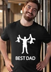 Мужская футболка с принтом Best Dad, забавная летняя футболка с коротким рукавом, подарок на день отца, модные повседневные топы, уличная одежда, футболки с графическими принтами для мужчин