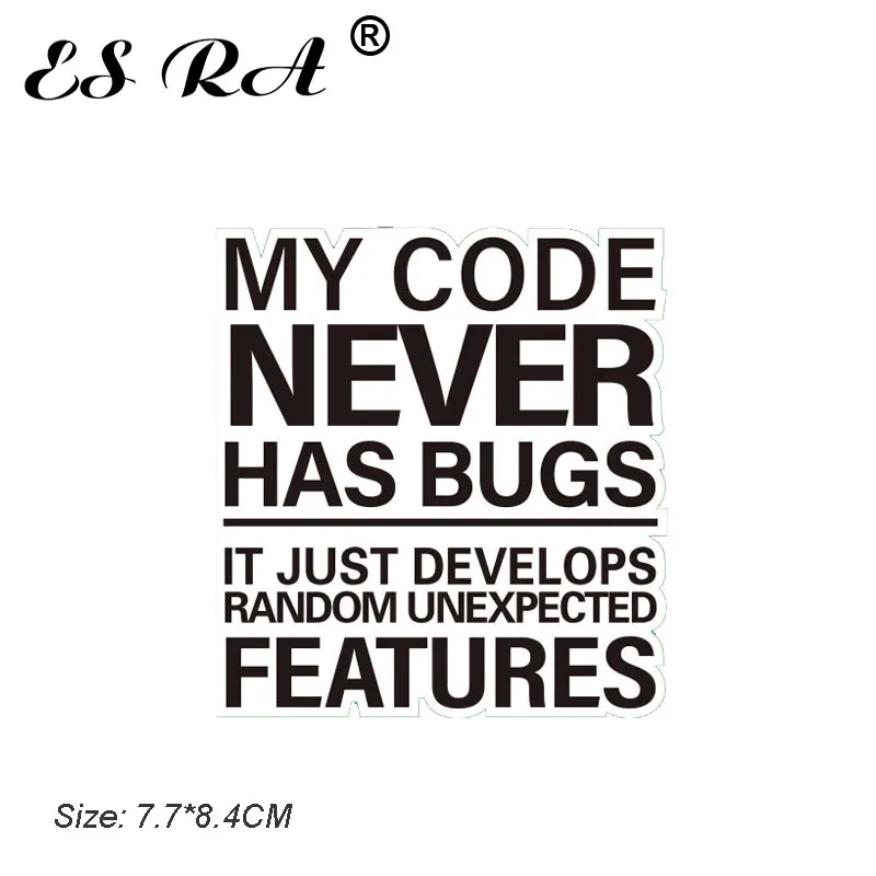 Смешная наклейка одна штука водонепроницаемая ПВХ для компьютерной программы