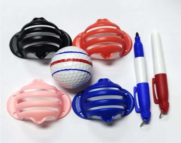 Линейка для игры в гольф с зажимом маркер шаблон выравнивания линий инструмент