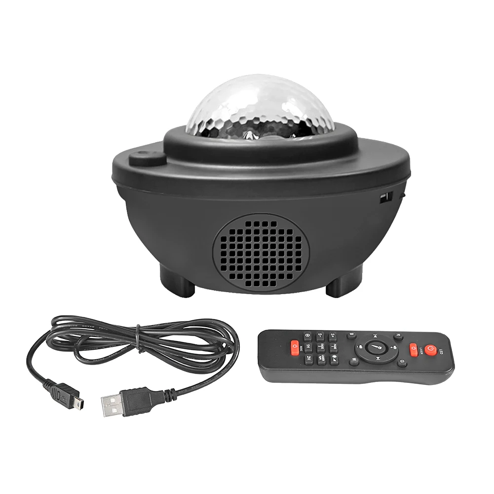 

Projection Light Green Red Laser Night Light LED Laser Creative Lampshade Voice Remote Control Bluetooth Music Player Lamp