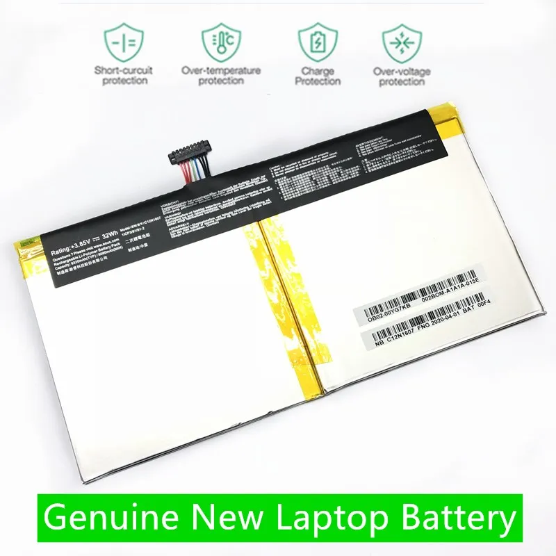 

HKFZ NEW battery 3.85V 32Wh C12N1607 Battery For Asus Transformer MINI T102H T102HA TABLET 3 orders